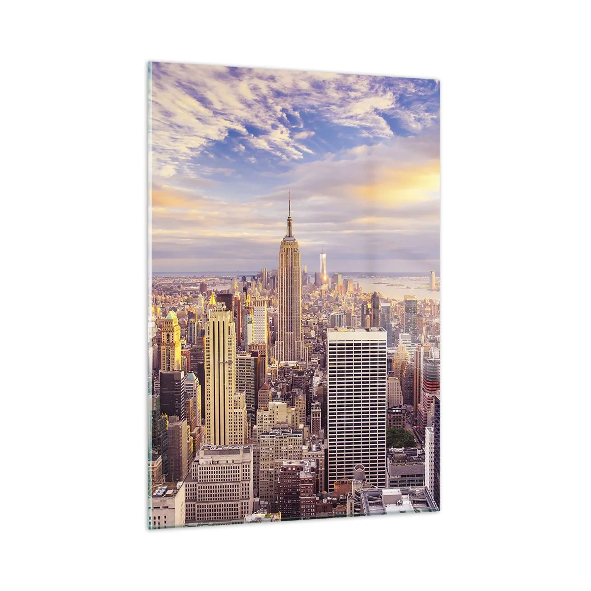 Billede på glas - Ræk ud efter skyerne selv - 50x70 cm