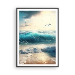 Plakat i sort ramme - Støj kun for dig - 70x100 cm