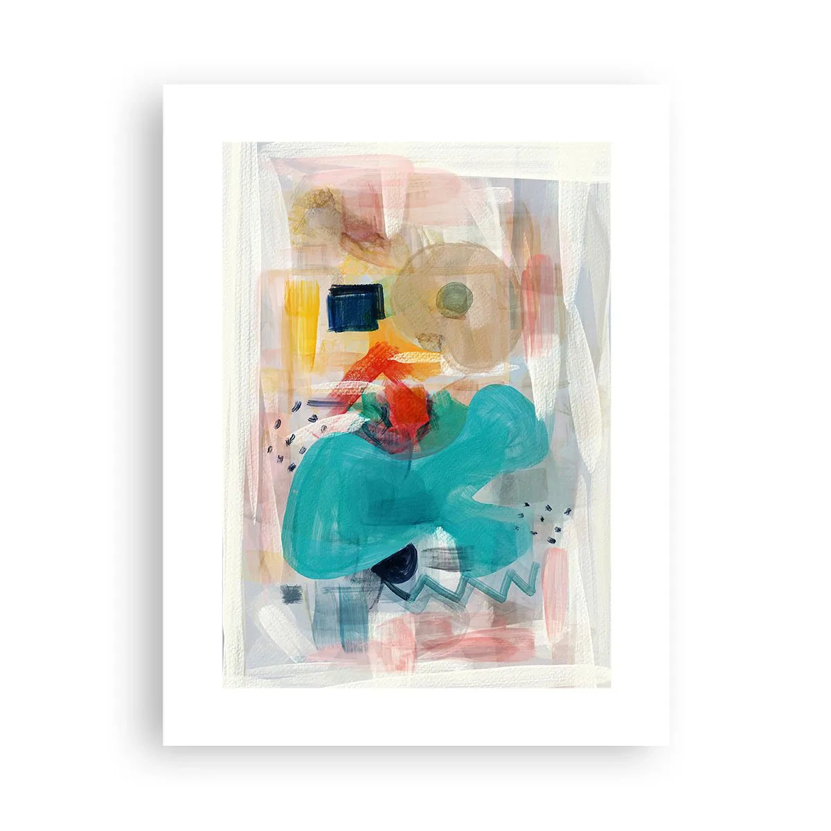 Plakat - Et farverigt spil - 30x40 cm