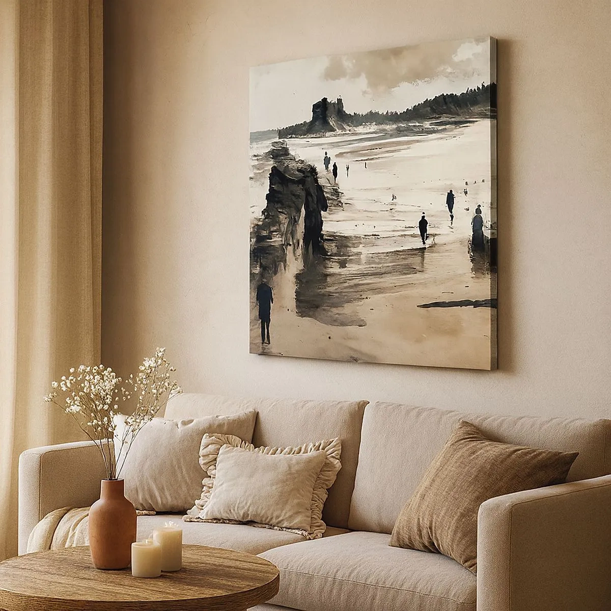 Lærredstryk - Billede på lærred - Indkaldt - 30x30 cm