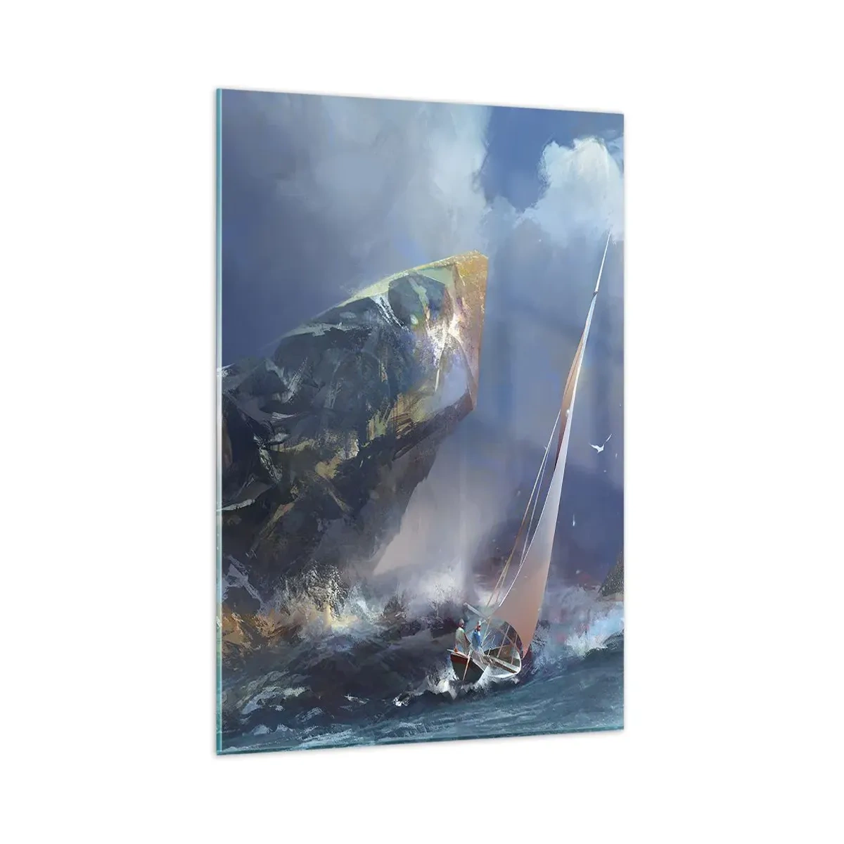 Billede på glas - Den, der vover, vinder - 80x120 cm