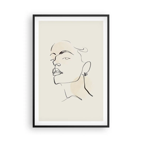 Plakat i sort ramme - Et stolt blik - 61x91 cm
