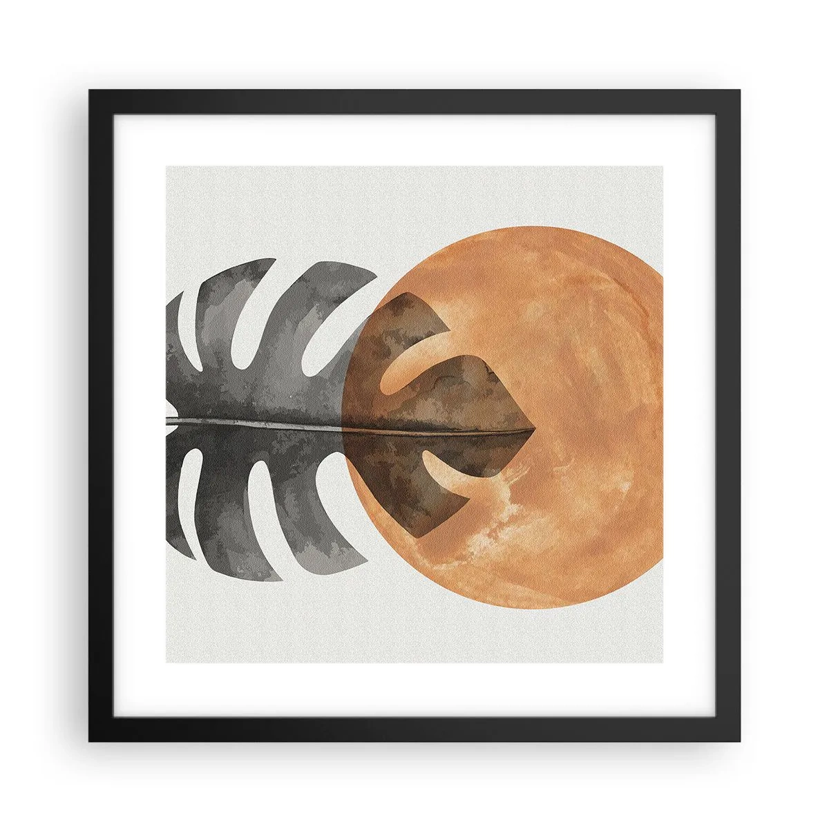 Plakat i sort ramme - Altid solen - 40x40 cm