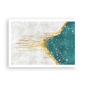 Plakat - Gyldent tidevand - 100x70 cm