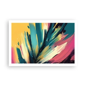 Plakat - Komposition - en eksplosion af glæde - 91x61 cm