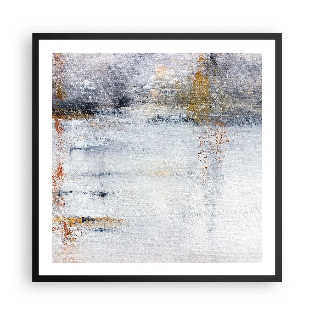 Plakat i sort ramme - Bag lufttæppet - 60x60 cm