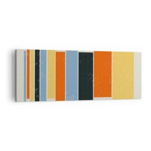 Lærredstryk - Billede på lærred - Optagelse af musik - 140x50 cm