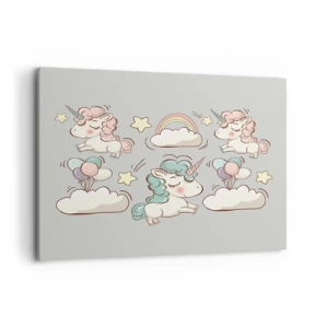 Lærredstryk - Billede på lærred - Der er bestemt ... - 120x80 cm