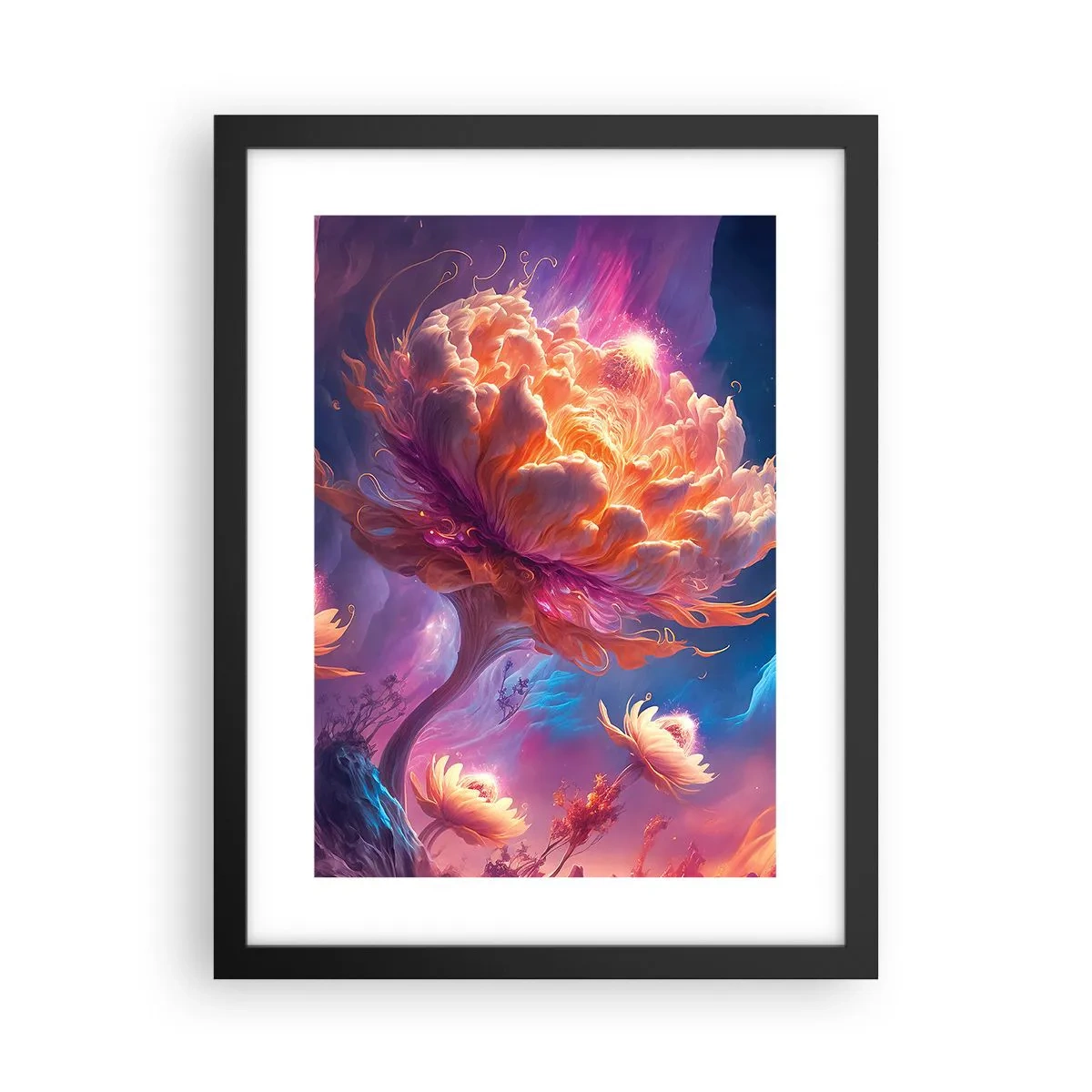 Plakat i sort ramme - En anden verden - 30x40 cm