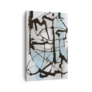 Lærredstryk - Billede på lærred - Ikke desto mindre blå - 80x120 cm