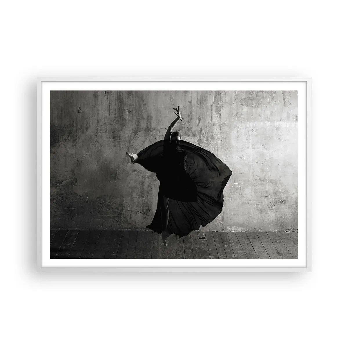 Plakat i hvid ramme - Passioneret bælte - 100x70 cm