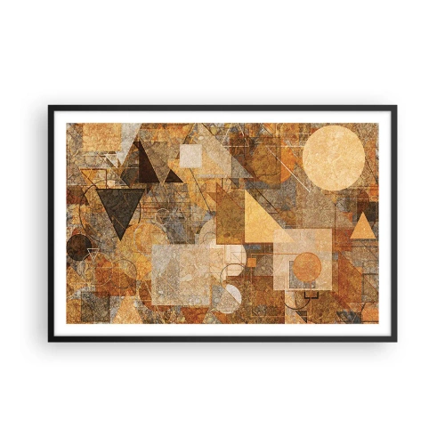 Plakat i sort ramme - Kubistisk bronzeundersøgelse - 91x61 cm