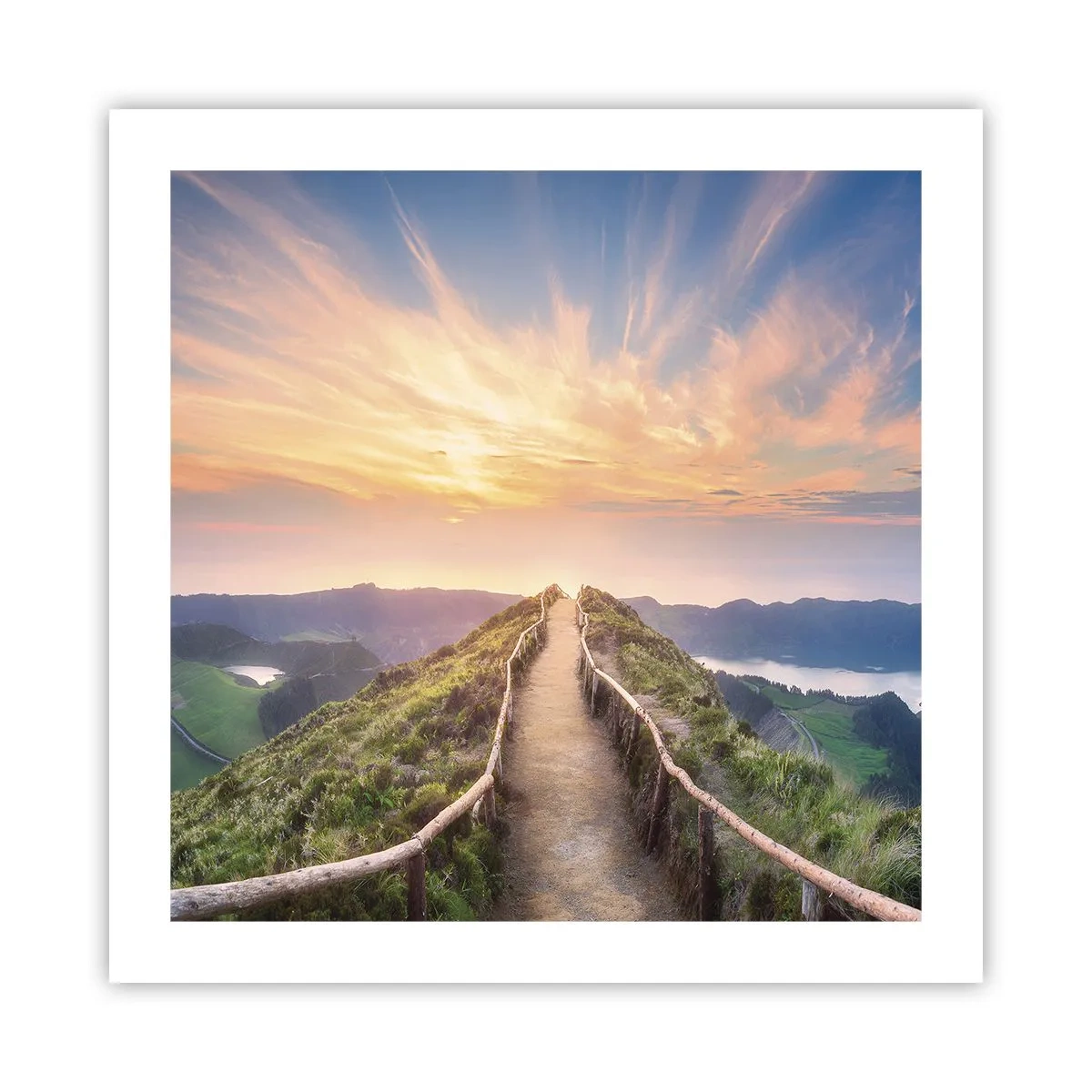 Plakat - Tæt på himlen - 50x50 cm
