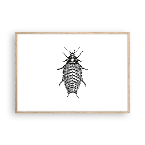 Plakat i ramme af lyst egetræ - Sikke et eksemplar! - 100x70 cm
