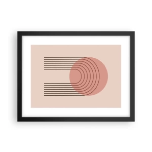 Plakat i sort ramme - Uimodståelig tiltrækningskraft - 40x30 cm