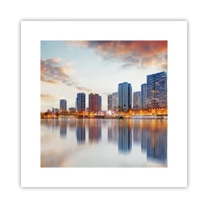 Plakat - Den monumentale ro i Paris - 30x30 cm