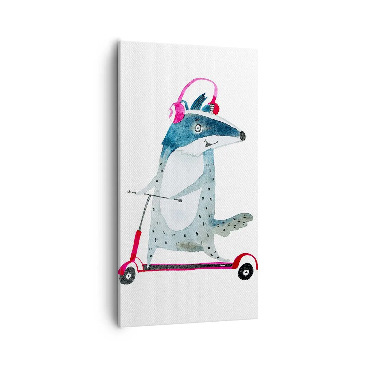 Lærredstryk - Billede på lærred - Grævlingens glæder - 55x100 cm