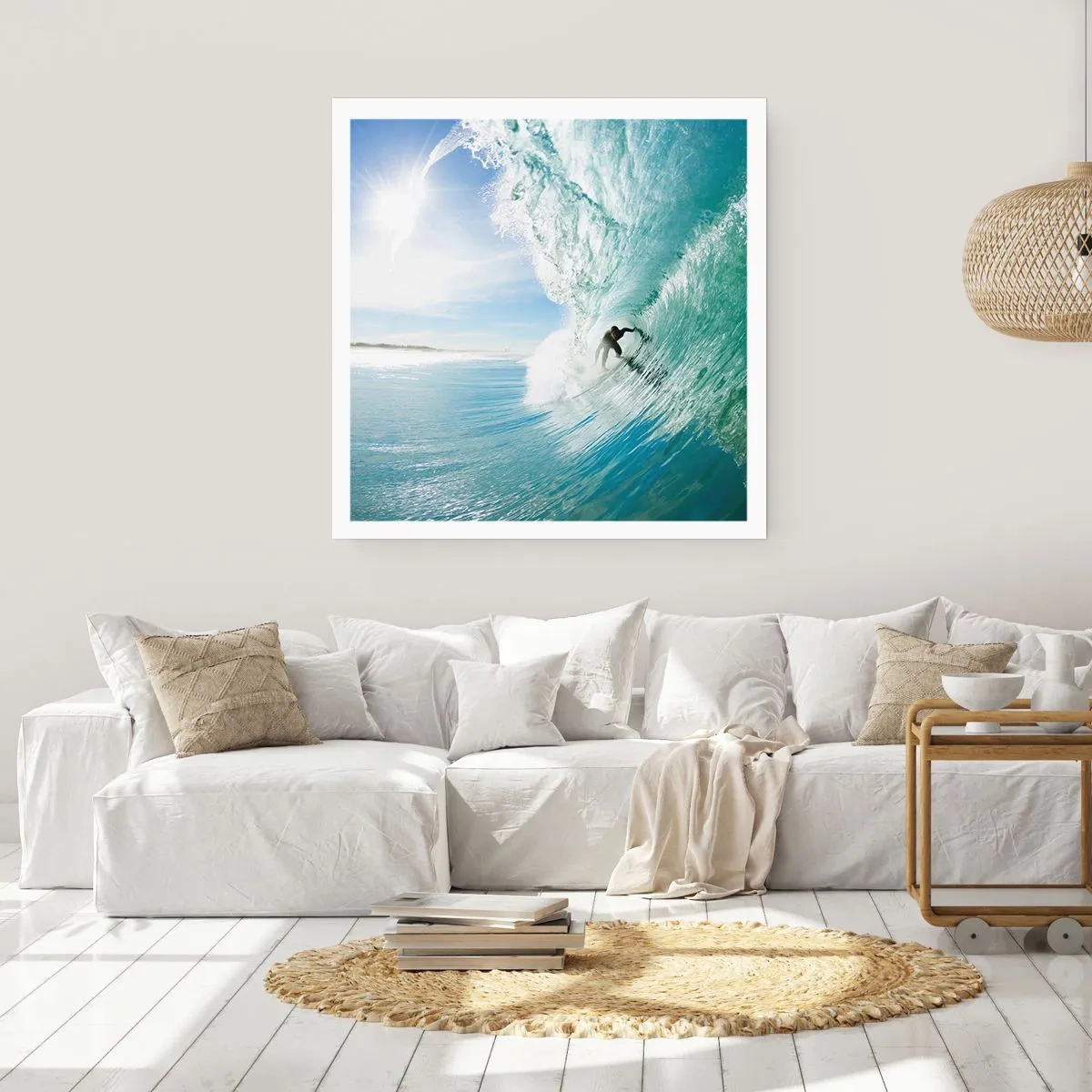 Plakat - Altid på bølgen - 30x30 cm