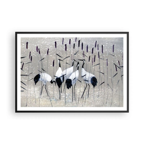 Plakat i sort ramme - Blandt sine egne - 100x70 cm