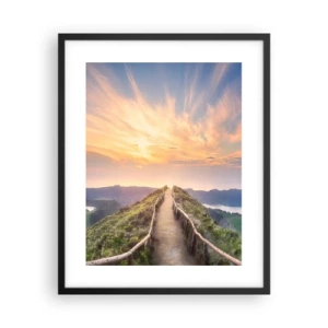 Plakat i sort ramme - Tæt på himlen - 40x50 cm