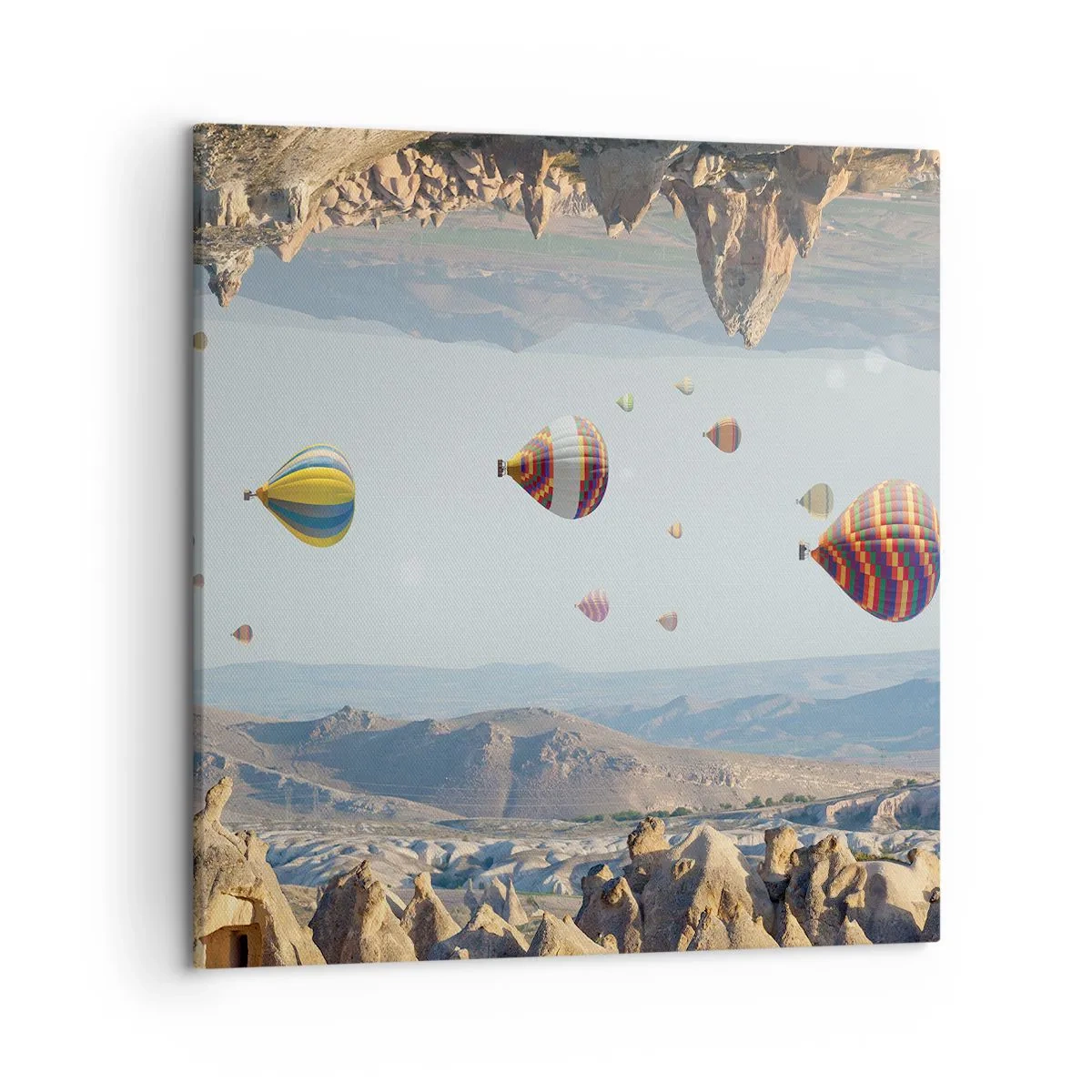 Lærredstryk - Billede på lærred - Alt er muligt her - 50x50 cm