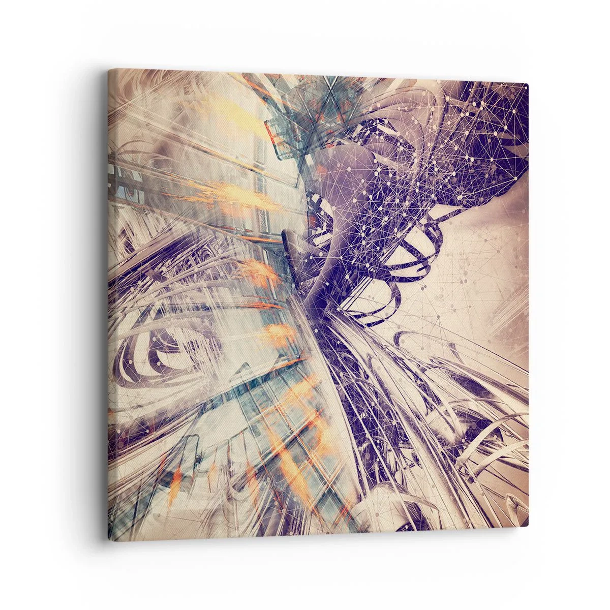Lærredstryk - Billede på lærred - I stor hast - 30x30 cm