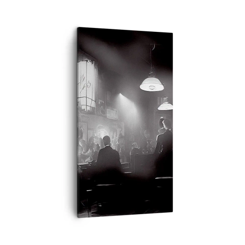 Lærredstryk - Billede på lærred - I en jazzet stemning - 45x80 cm