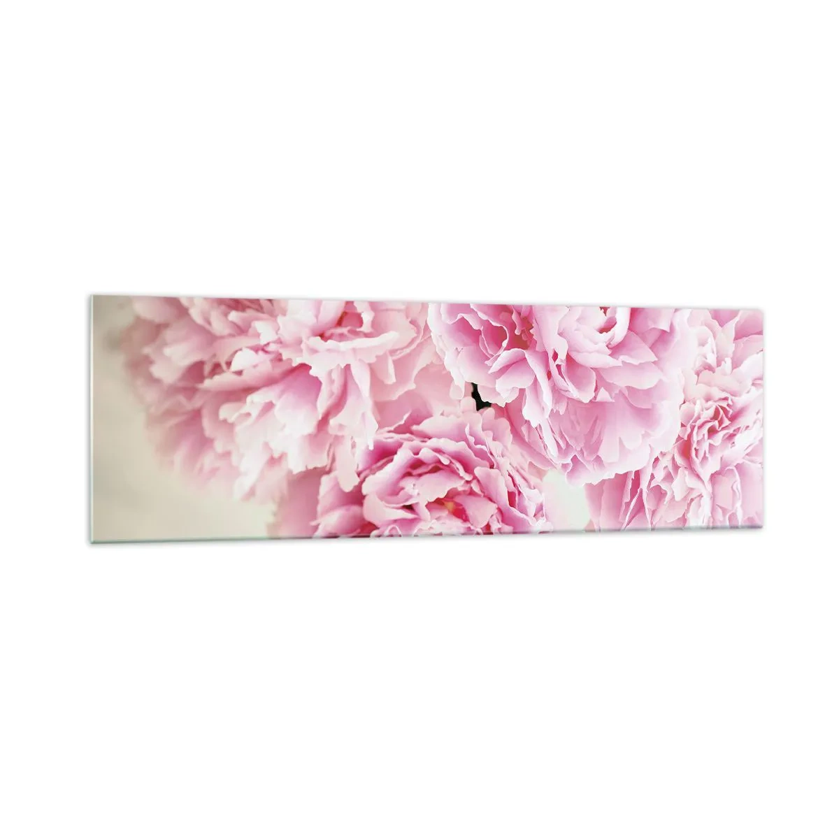 Billede på glas - I lyserød glamour - 160x50 cm