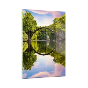 Billede på glas - På mødet mellem to verdener - 50x70 cm