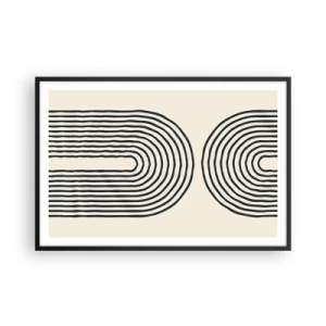 Plakat i sort ramme - Kommer snart... - 91x61 cm