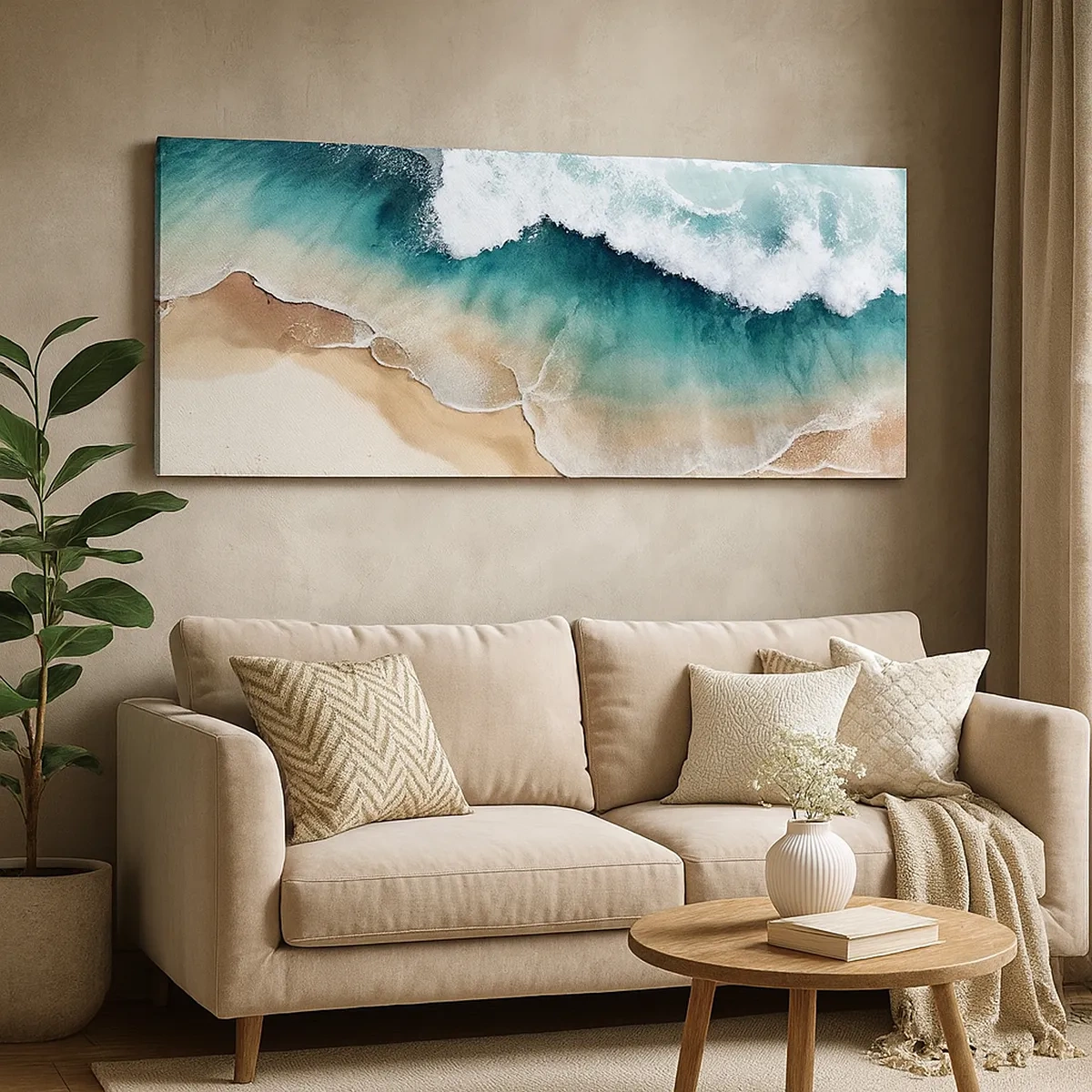 Lærredstryk - Billede på lærred - Et evigt møde - 30x30 cm