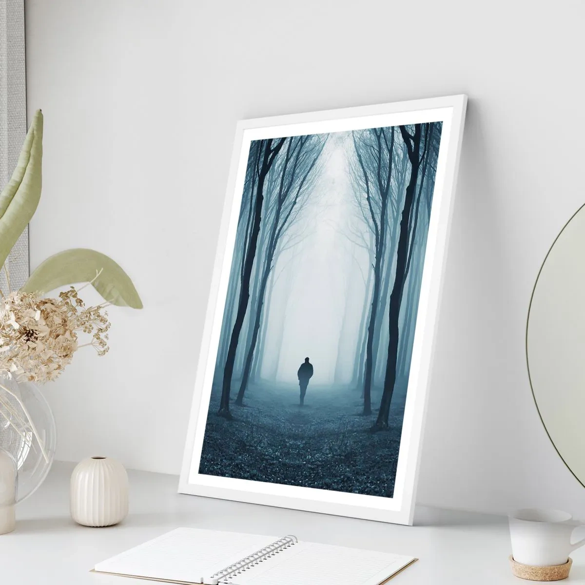 Plakat i hvid ramme - Og alt sammen ganske enkelt - 30x40 cm