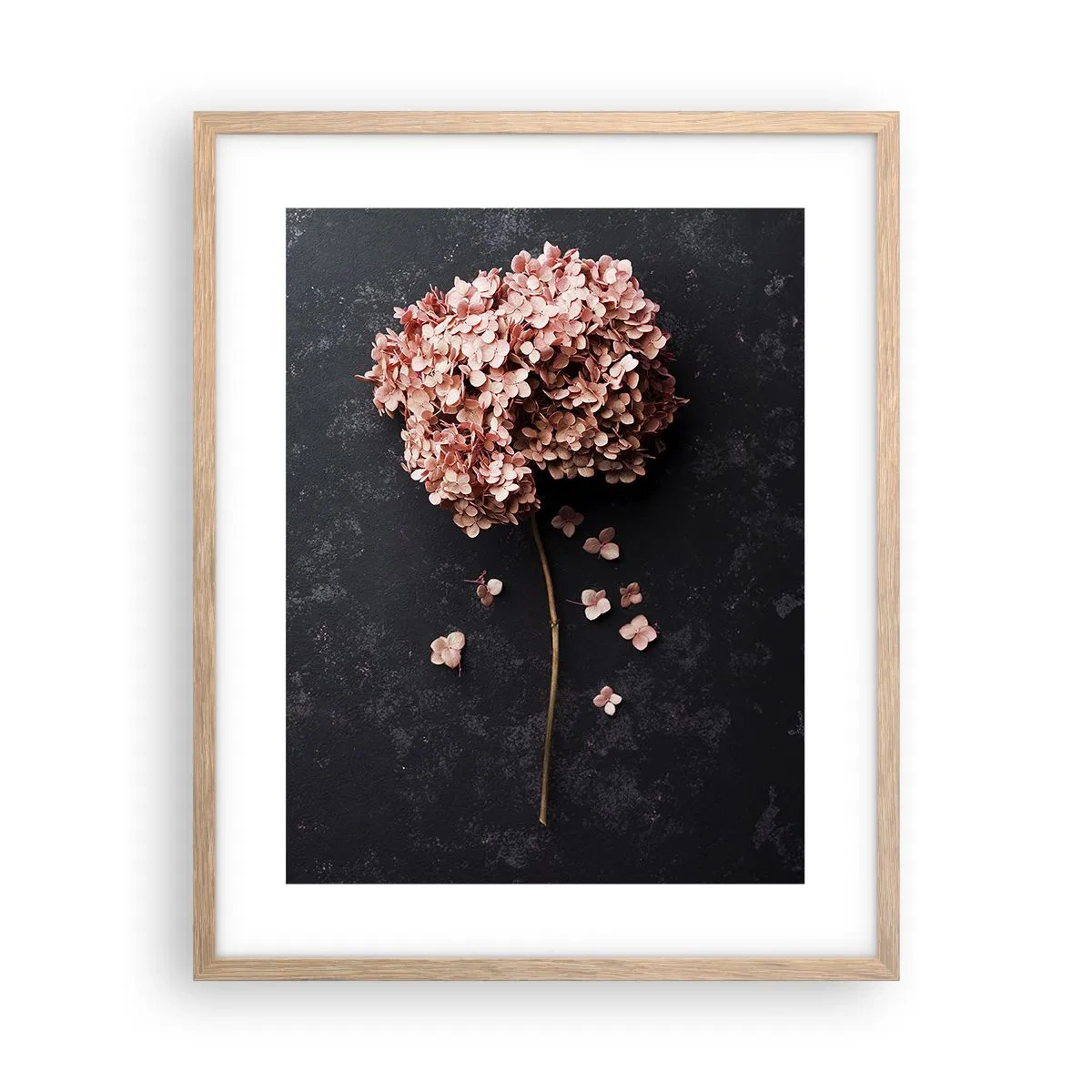 Plakat i ramme af lyst egetræ - Et virkelig romantisk tegn - 40x50 cm