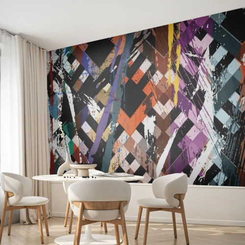 Fototapet på mål Premium Sand - Kvadratisk - Abstraktion, Stykke, Moderne mønster