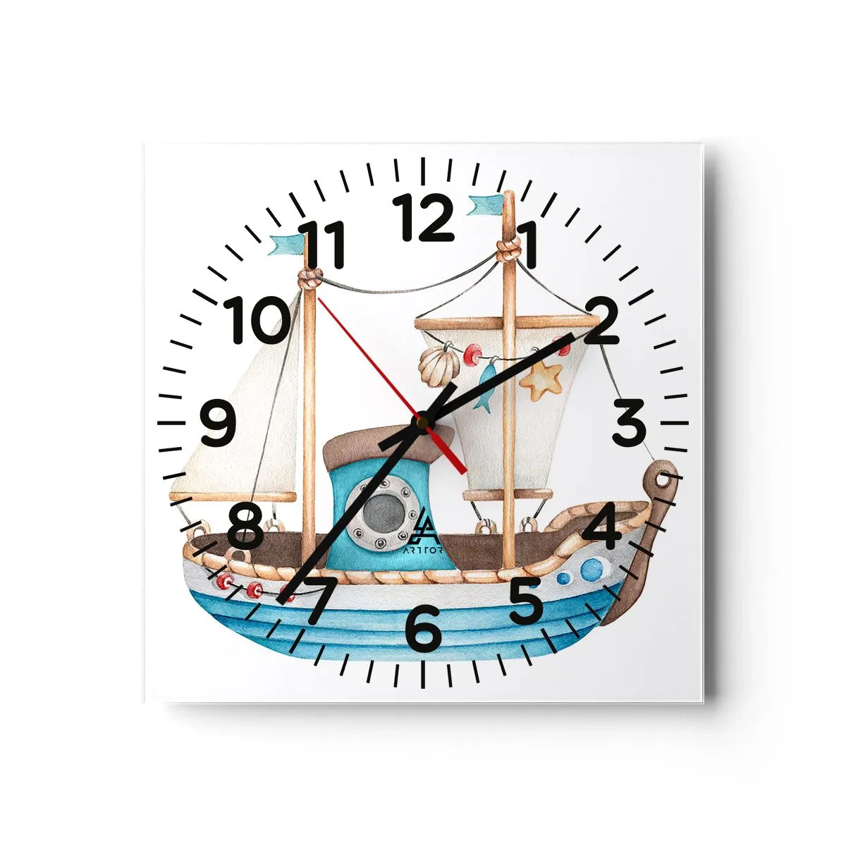 Vægur, Uret - Ohøj, eventyr! - 40x40 cm