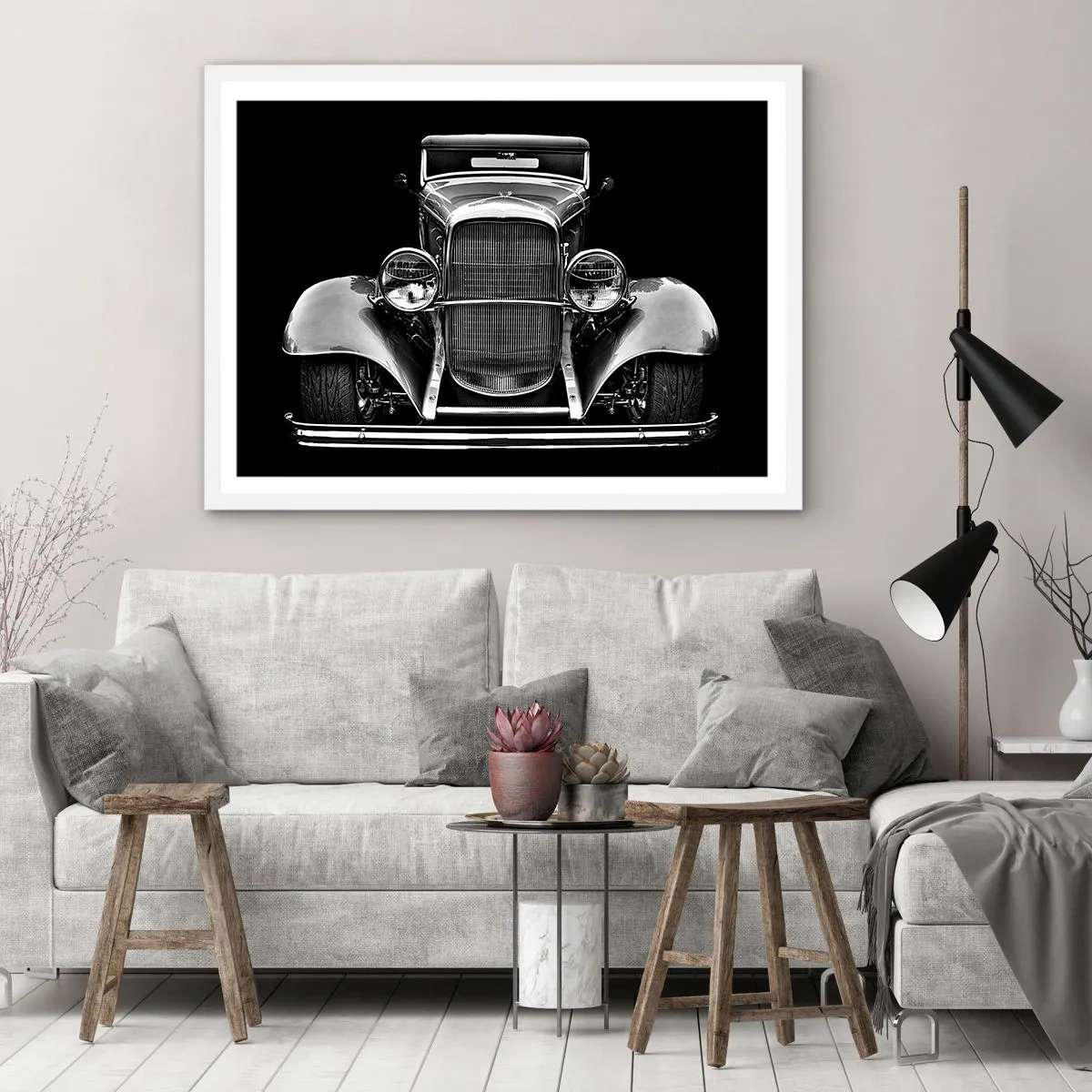 Plakat i hvid ramme - En sand genelman - 91x61 cm