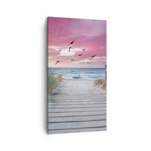 Lærredstryk - Billede på lærred - Baltisk indtryk - 45x80 cm
