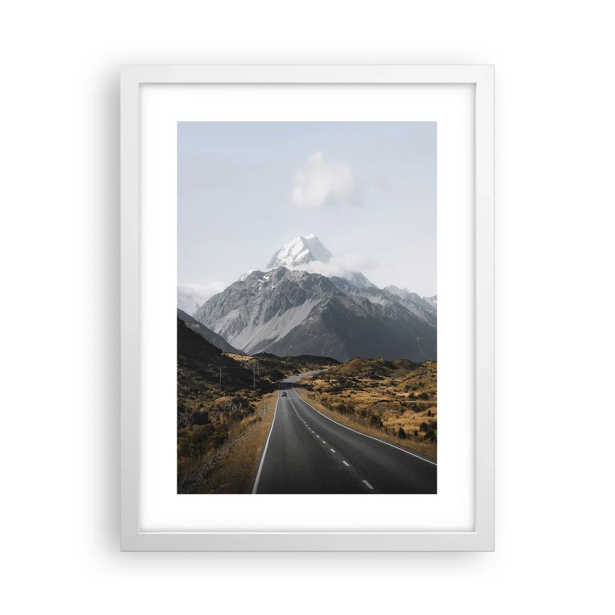 Plakat i hvid ramme - Vejen til hjerte - 30x40 cm