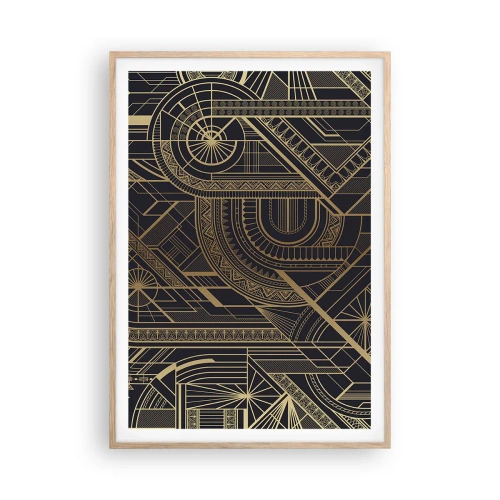 Plakat i ramme af lyst egetræ - Koncepter, idéer, planer - 70x100 cm