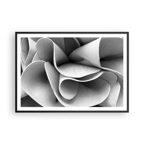 Plakat i sort ramme - Hvad der sker i rummet - 100x70 cm