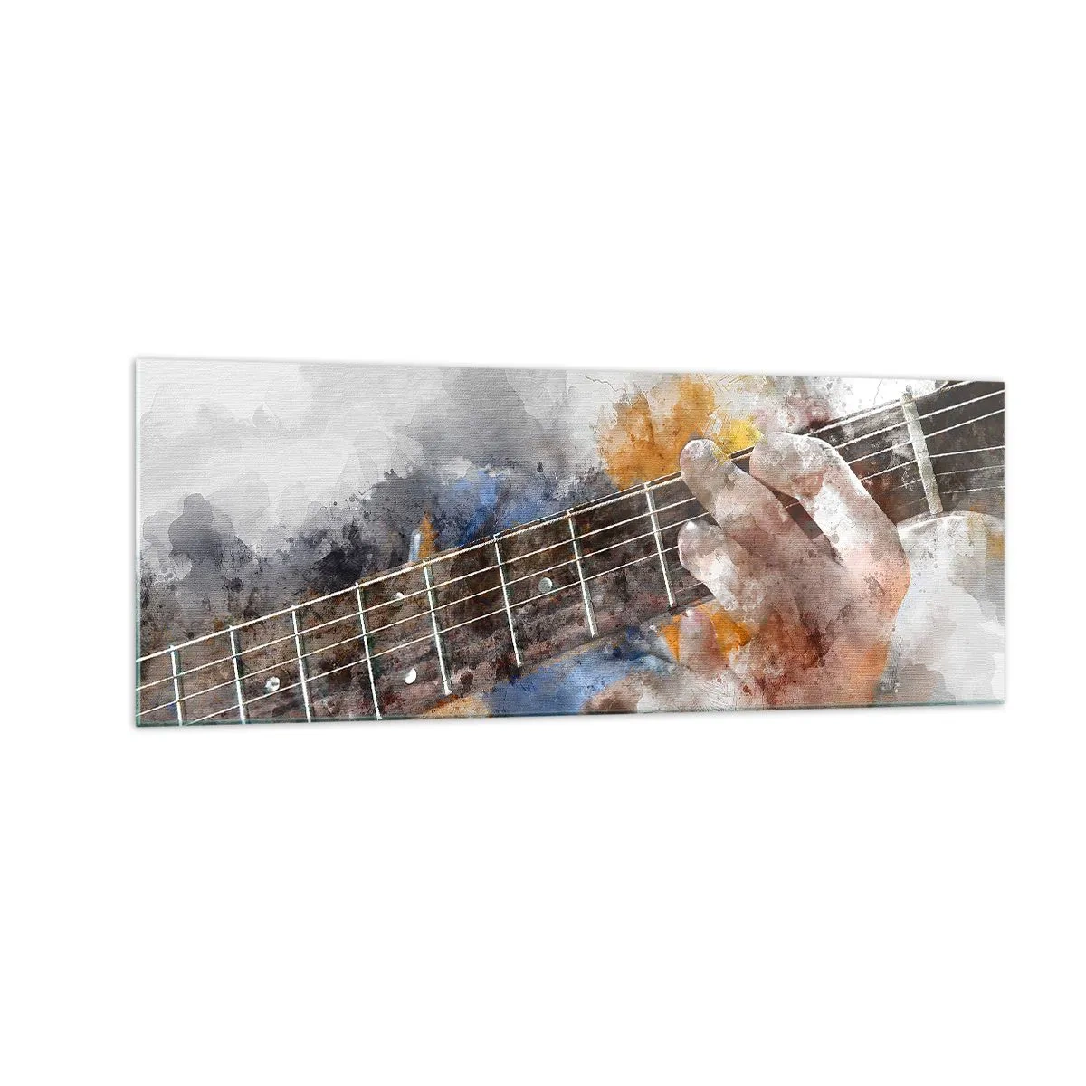Billede på glas - Poesi mellem strengene - 140x50 cm