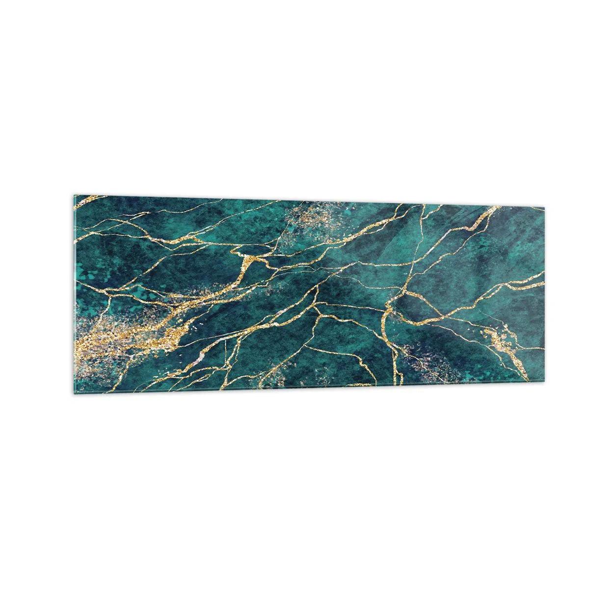 Billede på glas - Guldåre - 140x50 cm