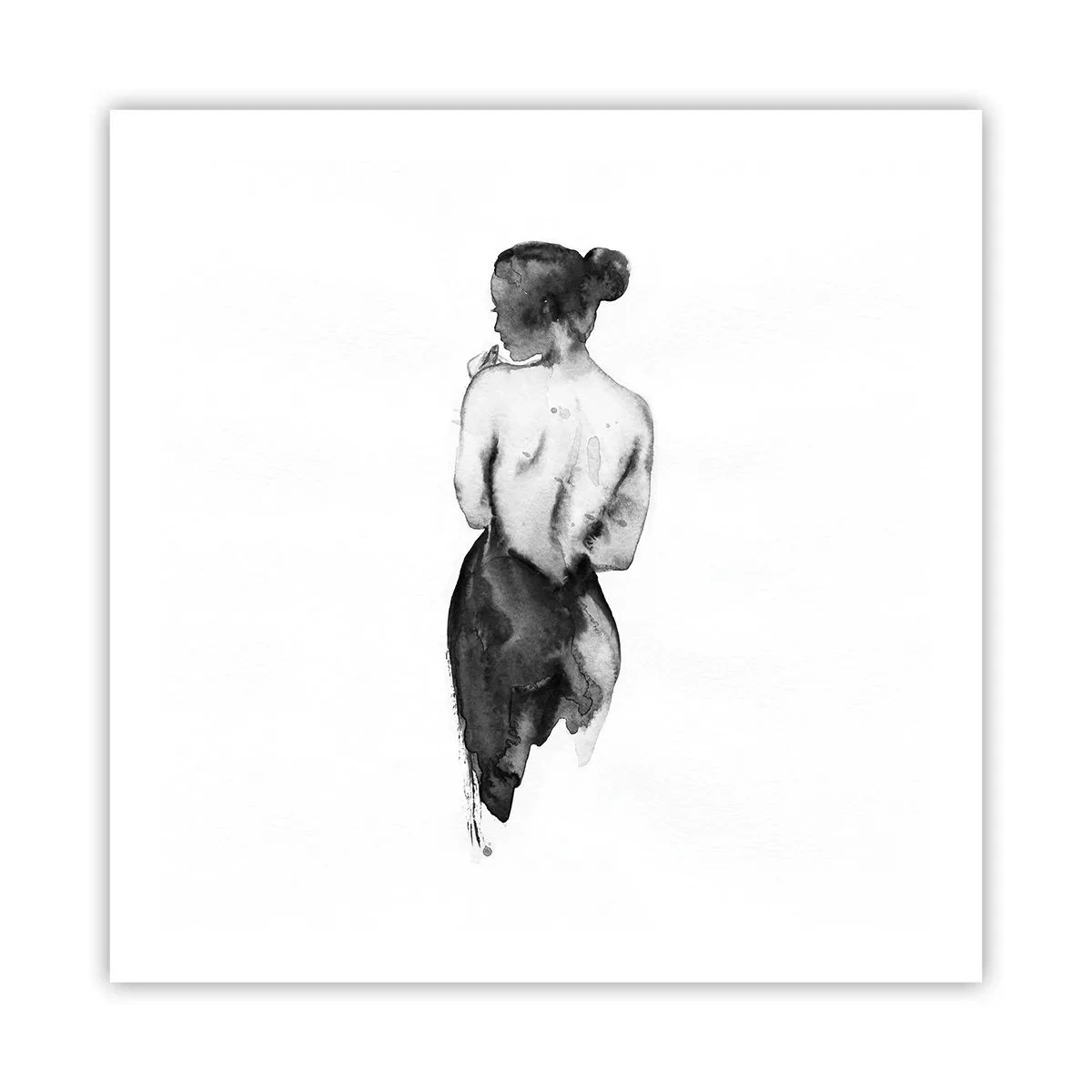 Plakat - Med hende forsvinder verden - 60x60 cm