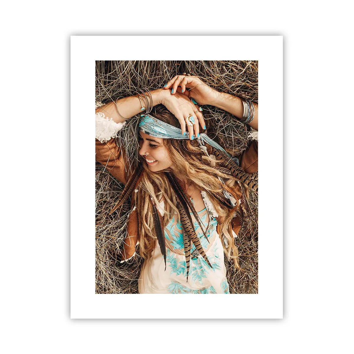 Plakat - På vej til kærlighedens sommer - 30x40 cm