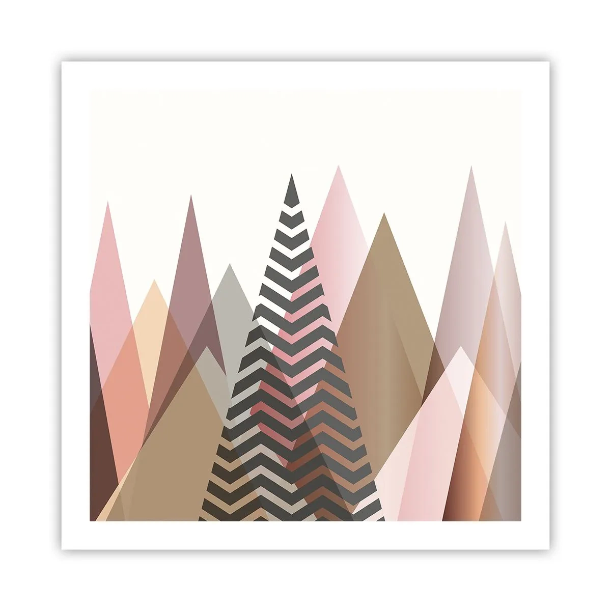 Plakat - Pyramide udsigt - 60x60 cm