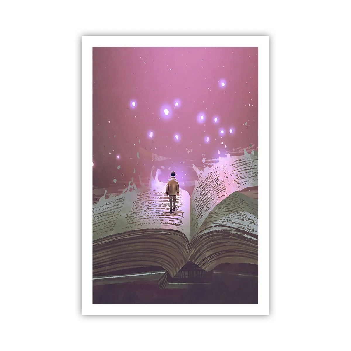 Plakat - En invitation til en anden verden - læs den! - 61x91 cm