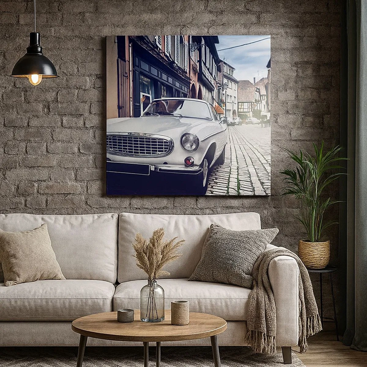 Lærredstryk - Billede på lærred - Fortiden er i dag - 30x30 cm