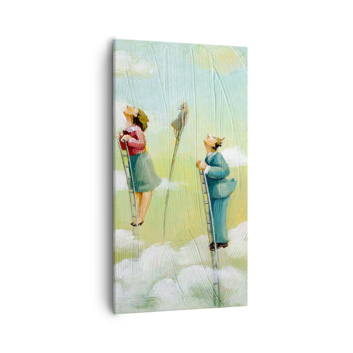 Lærredstryk - Billede på lærred - Bag din drøm - 55x100 cm