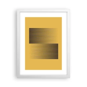 Plakat i hvid ramme - Modsætningernes kvadrat - 30x40 cm