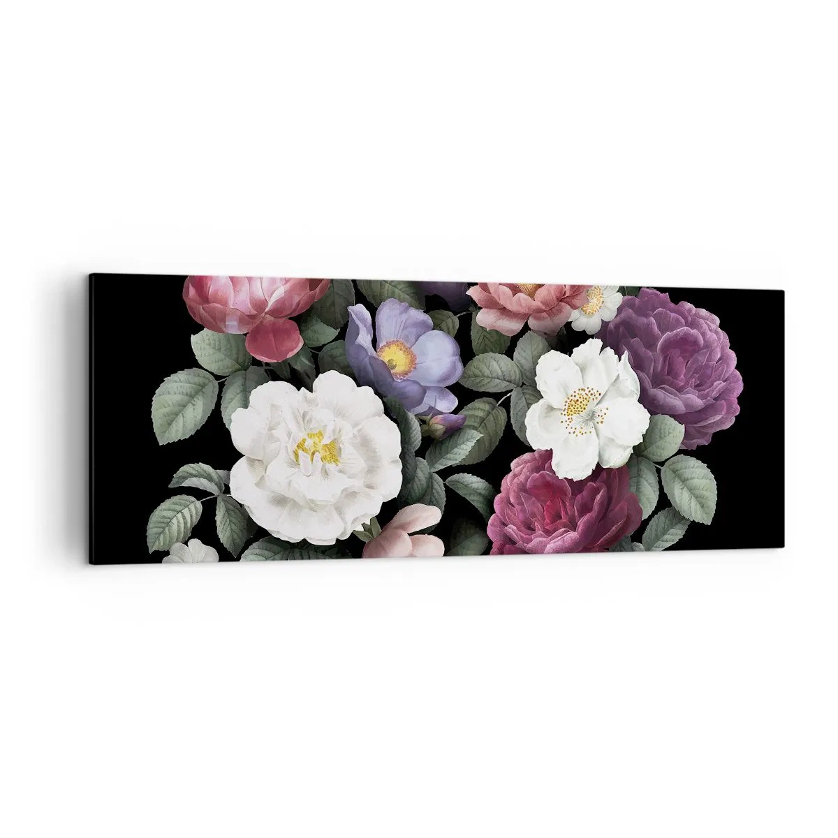 Lærredstryk - Billede på lærred - Fra en engelsk have - 140x50 cm